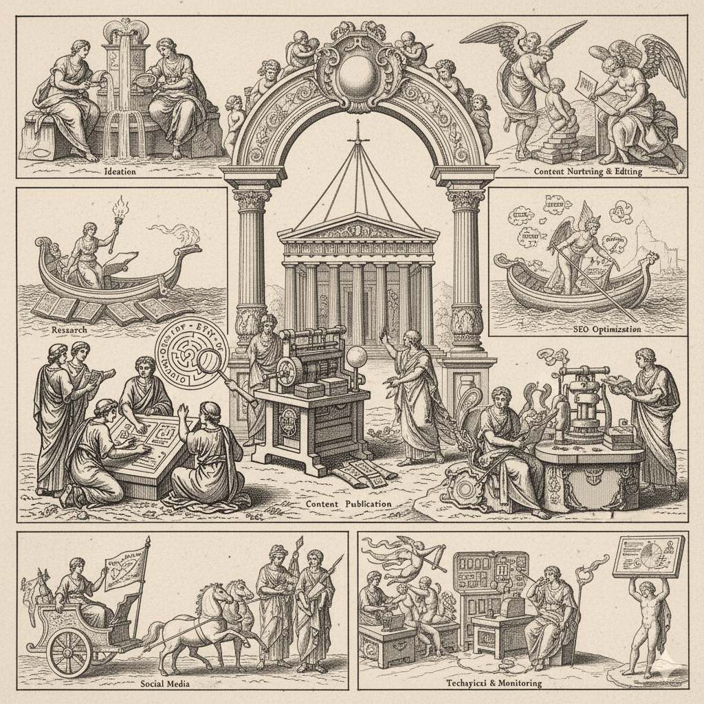 Processus de la création de contenu